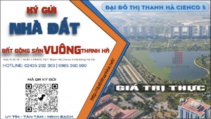 Bất Động Sản Vuông Thanh Hà - Chuyên mua ,bán, ký gửi nhà đất liền kề biệt thự Thanh Hà Cienco 5 