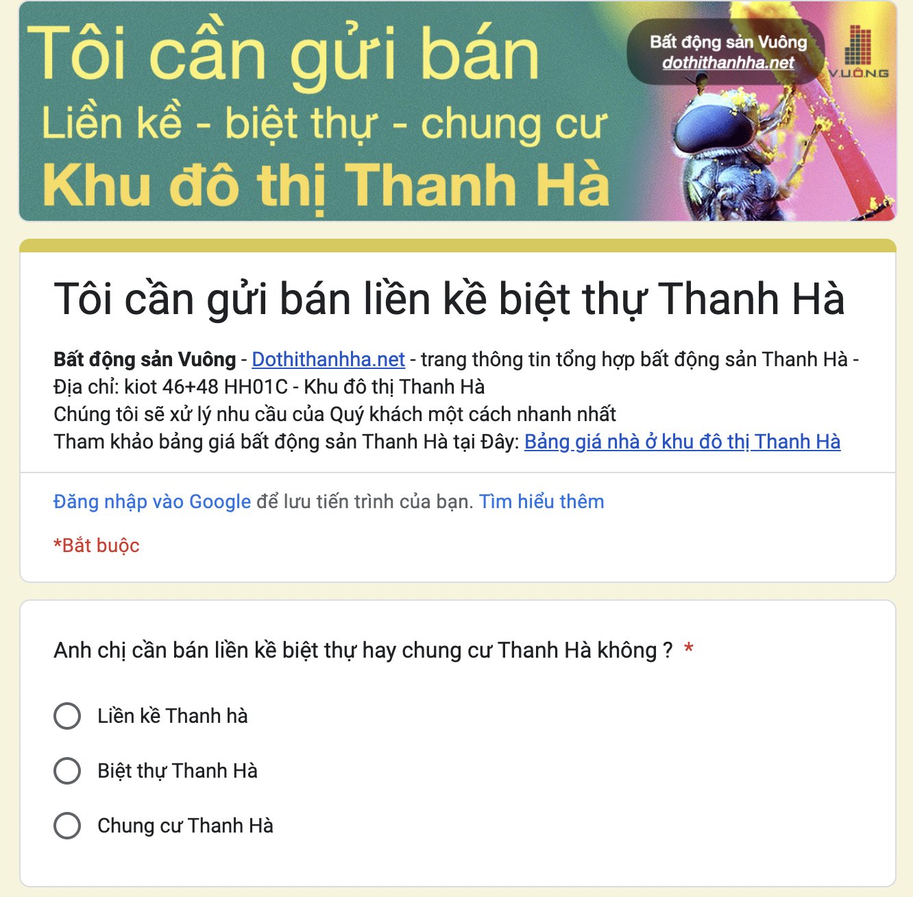 Tôi cần bán đất Thanh Hà