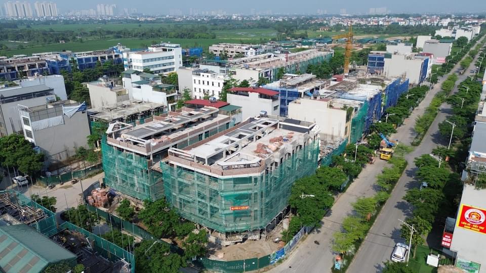 Tiến độ liền kề B1.1 Thanh Hà