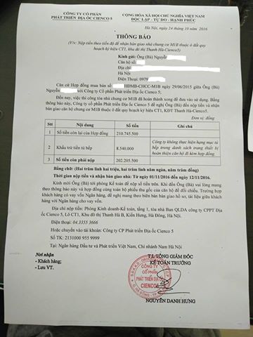 ban giao nha chung cu thanh ha