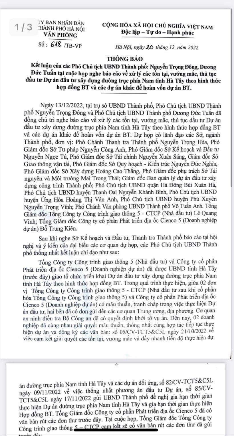 khu đô thị Thanh Hà xây dựng trở lại