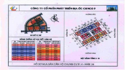 Thiết kế căn hộ chung cư B1.4 HH02-2A-B-C khu đô thị Thanh Hà