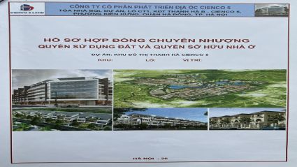 Công ty CP Phát triển Địa ốc Cienco 5 gửi thông báo tới khách hàng về việc Ký hợp đồng quyền sử dụng đất và nhà ở trong khu đô thị