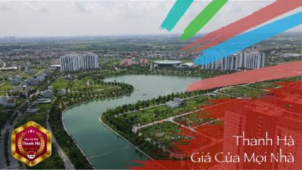 Bán Liền kề Thanh Hà B1.3 LK13 diện tích 100m2 mặt tiền 5m hướng Đông Bắc đường 17m gần khu chung cư 3 tòa và hồ điều hòa, giá tốt
