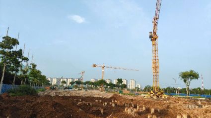 Tiến độ thi công xây dựng đô thị Thanh Hà khu A2.2 - A2.3 - A2.4 - A2.5 - A2.7 cập nhật tháng 6/2025