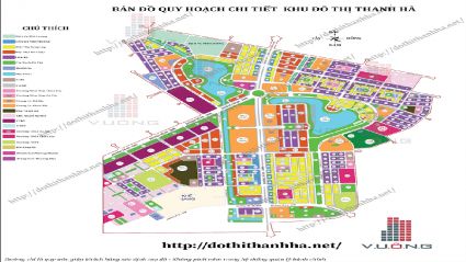 Bản Đồ Quy Hoạch Khu Đô Thị Thanh Hà Tỷ Lệ 1/500 [Cập Nhật Theo Quyết Định 3229]