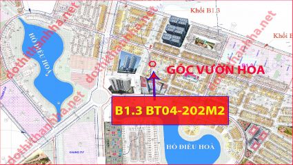 Cần bán biệt thự thanh hà b1.3 biệt thự 04 ô góc vườn hoa diện tích 202m2 nhìn vườn hoa Lh.0906205887