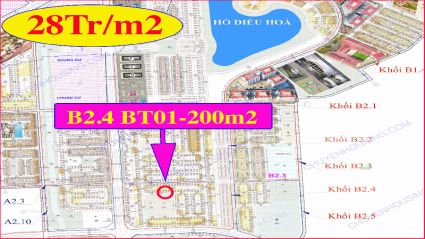 Bán biệt thự thanh hà b2.4 biệt thự 01 diện tích 200m2 nhìn trường học Liên hệ:0906205887