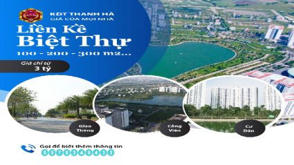 báo giá liền kề , biệt thự khu đô thị thanh hà tháng 11 năm 2021 mới nhất 